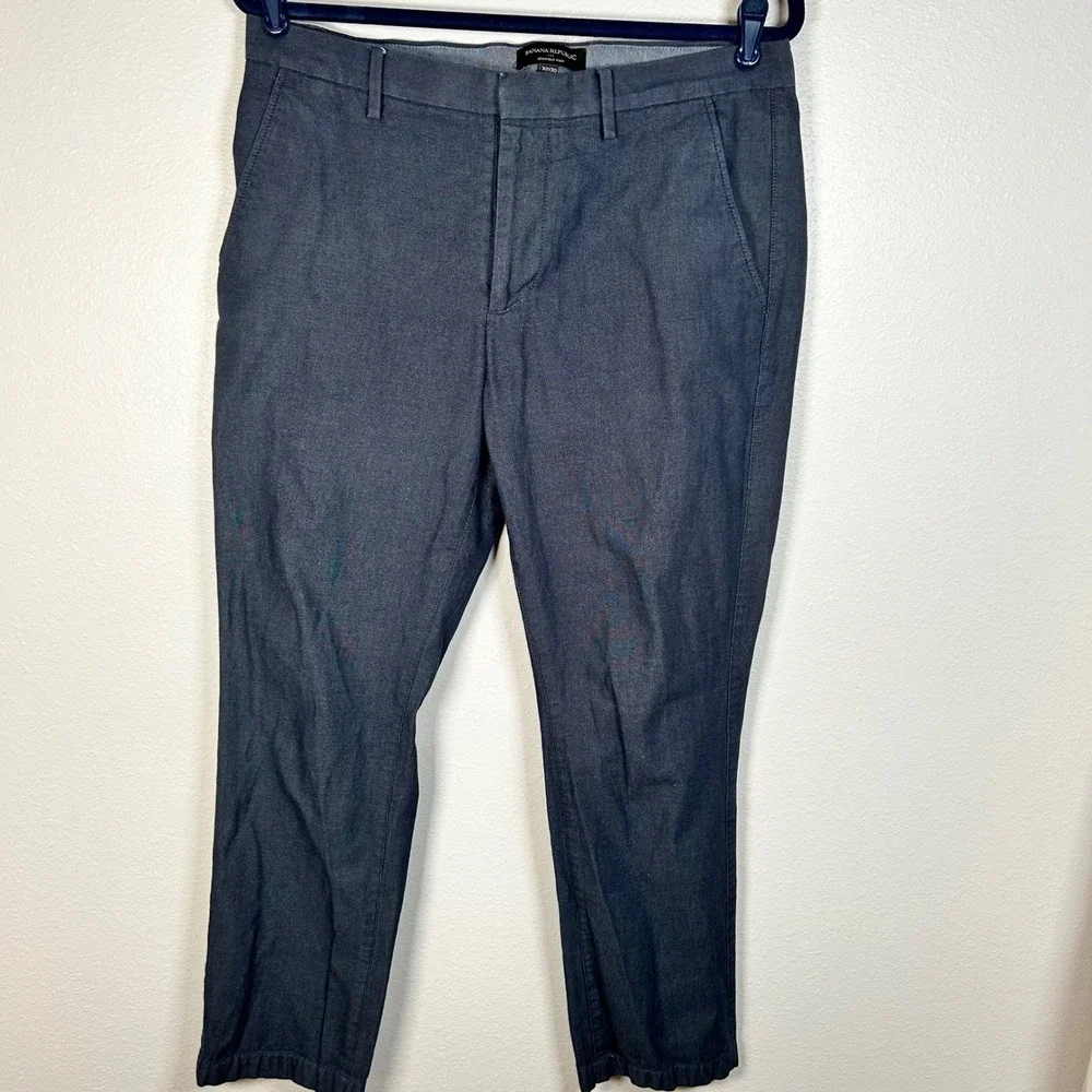 Banana Republic Kentfield Pants 32x30 (34x28) Blue Cotton Chinos Dress‎ Casual
